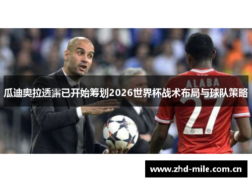 瓜迪奥拉透露已开始筹划2026世界杯战术布局与球队策略 瓜迪奥拉透露已开始筹划2026世界杯战术布局与球队策略
